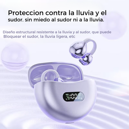 Auriculares Bluetooth Clip Ows Beige Aros