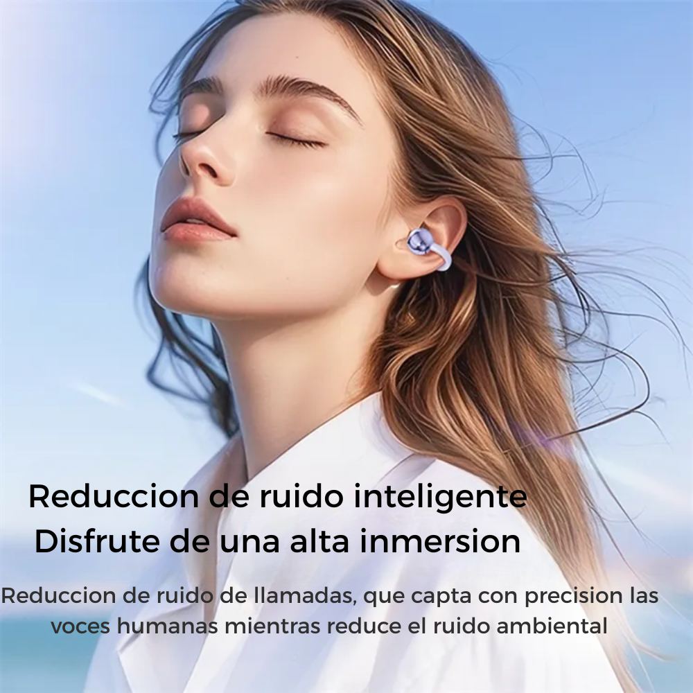 Auriculares Bluetooth Clip Ows Beige Aros