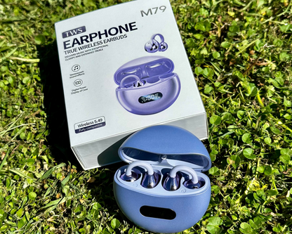 Auriculares Bluetooth Clip Ows Violetas Blancos Negros Aros