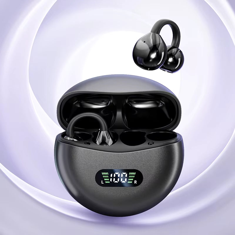 Auriculares Bluetooth Clip Ows Negros Aros unisex