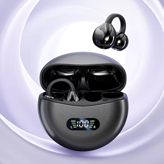 Auriculares Bluetooth Clip Ows Negros Aros unisex