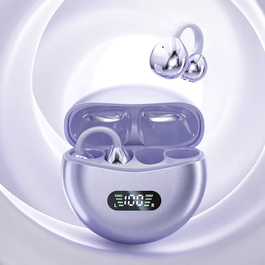 Auriculares Bluetooth Clip Ows Violetas Blancos Negros Aros